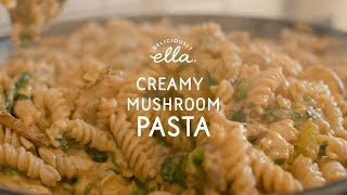 Creamy Mushroom Pasta  Deliciously Ella  Vegan [upl. by Goda44]