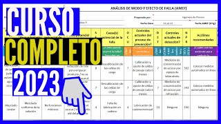 Como hacer un AMEF de proceso ejemplo en Excel [upl. by Wixted]