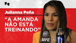 JULIANNA PEÑA PEDE POR CINTURÃO INTERINO DO UFC ENQUANTO AMANDA NUNES NÂO LUTA [upl. by Corvese]