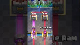 EVOLVED BATTLE RAM VS NORMAL BATTLE RAM clashroyale shorts [upl. by Esemaj702]