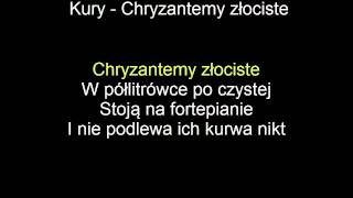 18KARAOKEKury  Chryzantemy Złociste  tekst NAJLEPSZA [upl. by Rebekah]