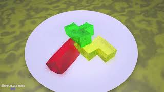 TETRIS Soft Body Simulation Animation  TETRIS SOFTBODY V7 [upl. by Wager]