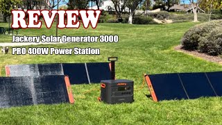 Review Jackery Solar Generator 3000 PRO 400W Power Station 2024  Is It Worth It [upl. by Eedna]