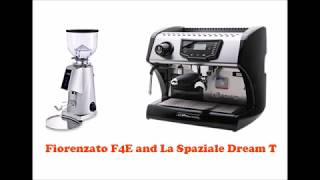 Fiorenzato F4 E grinder and La Spaziale Dream T Espresso [upl. by Arikal551]