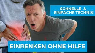 Einrenken ohne fremde Hilfe  Schnelle amp Einfache Technik [upl. by Aissilem825]