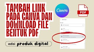 Cara Menambahkan Link di Canva dan Download File PDF [upl. by Reginnej]