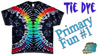 Tie Dye Primary Colors Fun Liquid Dye [upl. by Fleta]