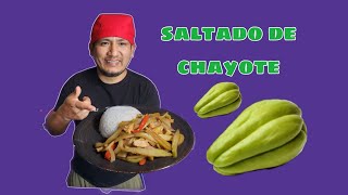 Como Preparar Saltado de Caigua Chilena Chayote sin secretos muy facil de hacer [upl. by Rapsac]