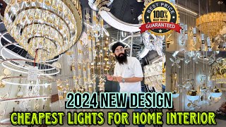 Cheapest lights for home interior  Lights OnWholesale  fancy lights market in delhi Chandelier [upl. by Yecac271]