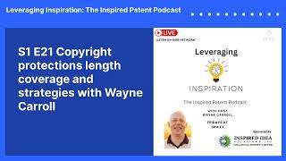 S1 E21 Copyright protections length coverage and strategies with Wayne Carroll  Leveraging [upl. by Ahseekal673]