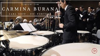 Carmina Burana  Carl Orff quotO Fortuna Emperatrix Mundiquot TimpaniCam [upl. by Ahsilac842]