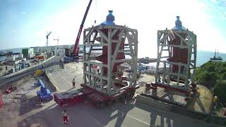 Timelapse inhijsen pompen gemaal Afsluitdijk 22 [upl. by Zebedee792]