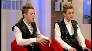 Jedward John amp Edward interview on This Morning 23rd November 2009 X Factor [upl. by Nitsyrc]