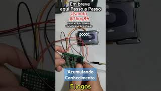 Como usar ATtiny85 na prática  sabe usar o botão Reset como entrada Aqui ele é o botão de tiro [upl. by Barnum]