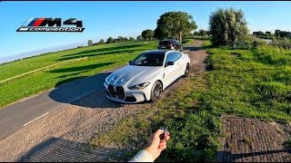 POV 2024 BMW M4 G82 Competition XDrive  510HP on narrow country roads  Pure Drive Vibes [upl. by Camel130]