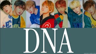 BTS  DNA Lyrics [upl. by Namrac865]