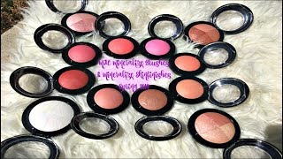 MAC Mineralize Blushes  Skinfinishes ALL 12 SHADES [upl. by Ezirtaeb]