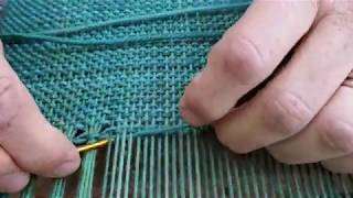 How to do hemstitching in the Rigid Heddle Loom [upl. by Oemor]