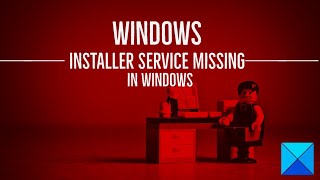 Windows Installer Service missing in Services Manager in Windows [upl. by Raskind]