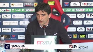 La conferenza di Juric alla vigilia di CrotoneSpezia [upl. by Nelak]