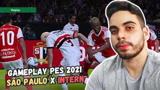 SÃO PAULO X INTERNACIONAL  GAMEPLAY LIVE PES 2021  KLEBER  PC 60 FPS [upl. by Arda]