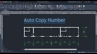 Auto Copy Number in AutoCad [upl. by Tisha]