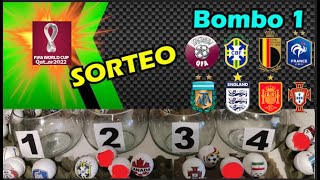 🔴💥Simulación SORTEO MUNDIAL CATAR 2022  4 Bombos 8 Grupos [upl. by Ylil852]