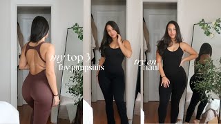 My TOP 3 FAVORITE Jumpsuits Right Now TryOn Haul Review  cute amp trendy  old navy sunzel yeoreo [upl. by Jobe514]