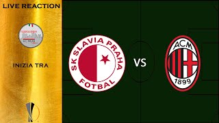 8i UEL Ritorno  Slavia Praga vs Milan Live Reaction acmilan europaleague rossoneri [upl. by Kreit]