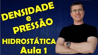 DENSIDADE E PRESSÃO  HIDROSTÁTICA  Aula 1  Prof Boaro [upl. by Airdnoed513]