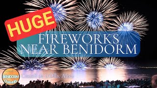 Biggest Firework Show near Benidorm  Castell de LOlla Altea 2024  4K [upl. by Uund]