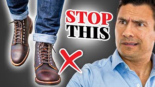 CORRECTLY Match Boots With Jeans Most Men Mess This Up [upl. by Houston]