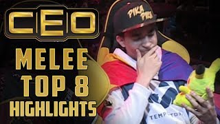 CEO 2017 Smash Melee Top 8 Highlights  quotBan Mid Set Coachingquot [upl. by Arahsit]