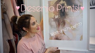 Desenio prints unboxing 2020  how they come packaged  framed using IKEA frames [upl. by Charmaine628]