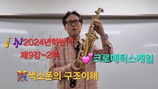 색소폰교육🎷🎶2024년하반기 제9강2부 색소폰의 구조이해 크로메틱 스케일 마산회원 노인복지관 색소폰강의 241017 색소폰정보채널 [upl. by Zoi412]