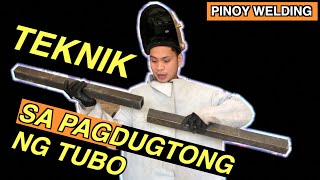 Paano Magwelding ng mga Retasong Tubo  Pinoy Welding Lesson Part 11 [upl. by Gentes]