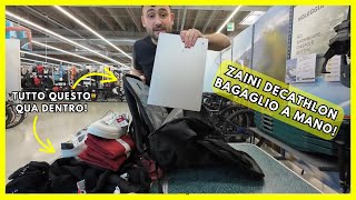 Zaini Decathlon formato bagaglio a mano Quechua NH500 Escape [upl. by Oetsira517]