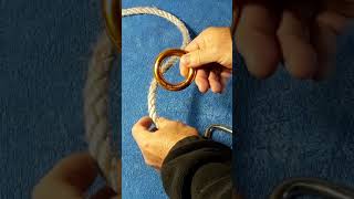 RAPPELLING WITH RAPPEL RING SET UP HOW TO [upl. by Nedrud]