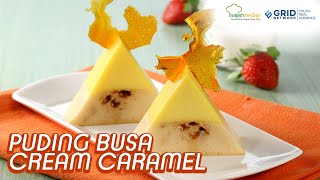 Resep Puding Busa Krim Karamel Puding Lapis Super Lembut Sampe Bikin Tetangga Ngiler [upl. by Enyleuqcaj489]