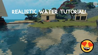 Realistic water tutorial  ROBLOX STUDIO TUTORIALS [upl. by Roseann]