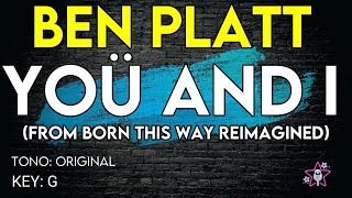 Ben Platt  You And I From Born This Way Reimagined  Karaoke Instrumental [upl. by Eek395]