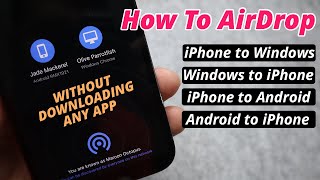 How to Transfer ANY File Between iPhone and Windows PC  No Cable or Internet [upl. by Alleinad]