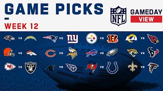 NFL Week 12 Game Picks [upl. by Akirahc]