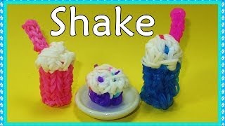 Rainbow Loom Charms 3D Shake  Frappe Charm [upl. by Hammock]