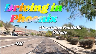 Driving in Phoenix  4K Ahwatukee Foothills Village Ambient Sounds [upl. by Salena]