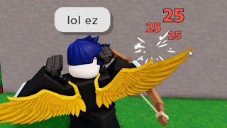 i Secretly used AIMBOT HACKS against the Best Player Roblox Bedwars [upl. by Deuno]