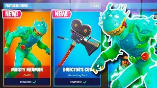 NEW quotMOISTY MERMANquot SKIN  quotDIRECTORS CUTquot AXE in Fortnite New Fortnite Battle Royale Update [upl. by Liddie441]