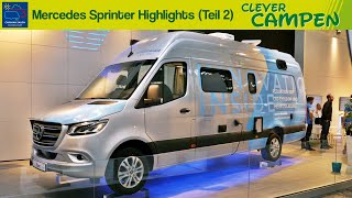 Was bietet Mercedes Die SprinterHighlights des Caravan Salons Düsseldorf 2019  Teil 22 [upl. by Atnuahsal]