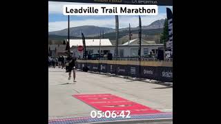 Leadville Trail Marathon finish [upl. by Guyer724]