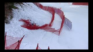 CRASH COMPILATION  GarmischPartenkirchen DH1 202021 Alpine Skiing World Cup [upl. by Yttik]